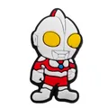 Ultraman character PVC charm for garden clogs in classic red and white superhero design - Hero Figure with Blue Timer (7)