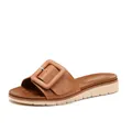 Sandales compensées marron pour femme avec boucle carrée et semelle antidérapante - EU 36 / Marron