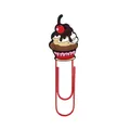 Cute cupcake paperclip with red cherry topper and dotted base for office bookmarking - Cupcake Style