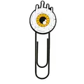 Creative black paper clip with a unique yellow melting eyeball PVC cartoon bookmark - Yellow Melting Eye