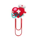 Medical themed paper clip with heart and stethoscope design for office use - Heart Stethoscope Style (11)