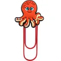 Clip creativo de pulpo rojo con marcador de PVC de animal marino de gran tamaño - Forma de Pulpo