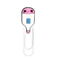 Creative medical thermometer shaped PVC paperclip bookmark in pink and white color - Cartoon Thermometer Style (19)