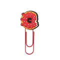 Creative doughnut cartoon paperclip with red frosting detail and red metal U-shape clip - Donut Style (13)