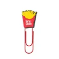 Creative fries shaped PVC paperclip with red metal needle and You Are Golden text - French Fries Style(18)