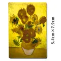 Kreativer Van Gogh Sonnenblumen Kühlschrankmagnet im süßen Cartoon-Kunststil - Sonnenblume