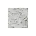 Carré de soie élégant avec imprimé vagues géométriques et motifs abstraits marron - Taille Carrée Standard / Imprimé Géométrique