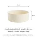 Grande ciotola per animali in ceramica crema 1800ml, variante diametro 21cm - Ciotola Singola Grande / 21x21x8cm / Bianco