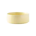 Minimalist light yellow ceramic pet bowl with stable weighted base for cats and dogs - Small / Straight-sided Bowl With Glossy Custard