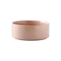 Minimalist peach ceramic pet bowl with a smooth glazed finish and non-slip base design - Small / Straight-sided Bowl With Glossy Khaki