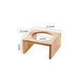 Soporte de madera para cuencos de mascotas con textura natural y altura de 13 cm - Soporte individual de roble tamaño 5