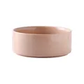 Bol rond en céramique rose pour animaux avec finition brillante pour nourriture - Bol Seul (Sans Support) / Khaki Brillant / S