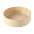 Bol en céramique beige minimaliste avec finition glacée brillante pour chats et chiens - Bol à Eau Brun Glacé au Four
