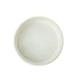 Bol en céramique blanc crème avec bord marron pour chats et chiens de taille moyenne - Bol à Eau Blanc Glacé au Four