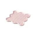 Pink silicone slow feeder pet mat with star-shaped texture for cats and dogs - Small / Light Pink
