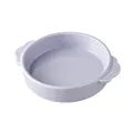Lavendel keramische voerbak voor katten met handvatten en ergonomische standaard - S / Wolk Dubbel Oor Kom / Paars Glanzend