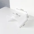 Erhöhter Napfhalter aus Acryl mit 14cm Einzelloch und 12cm Höhe für Haustiere - Großer Einloch-Acrylständer