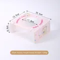 Rosafarbener Acryl-Napfhalter mit Hasenmuster für Keramik-Katzen- und Hundefutternäpfe - Nr. 2 Bär & Hase Acryl-Einzelständer / Rosa