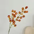 Lifelike orange lantern fruit artificial flowers for home decor and photography - Cinnabar Orange