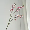 Orchidee vanda artificiali rosa e bianche con trama realistica in set a due steli - Viola Rosa
