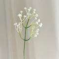 Einzelner Zweig weiße Schleierkraut-Kunstblume für Haus- und Hochzeitsdekoration - Weiß