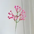Single pink artificial gypsophila branch for home decor and wedding flower arrangements - Rose Red