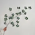 Enredadera artificial de hojas de loto con flores azules para decoración floral zen - Estilo Largo (119cm) / Azul