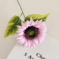 Girasole artificiale rosa realistico con petali a strati per decorazione domestica - Rosa