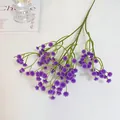 Artificial purple baby's breath flower branch for wedding decor and home styling - Purple