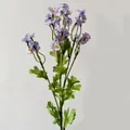 Artificial chamomile flower bouquet with light purple petals and yellow centers - Blue and Purple
