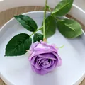 Elegante lichtpaarse kunstmatige fluwelen roos voor huisdecoratie en bruiloftsversiering - 7.5cm / Fluweel Roos Lichtpaars