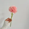 Garofano artificiale rosa con petali di seta realistici per decorazioni casa - Rosa Chiaro
