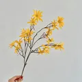 Künstliche gelbe Gänseblümchen mit mehreren Blütenköpfen für die Heimdekoration - Gelb
