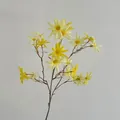 Ramo di orchidea Oncidium artificiale con fiori di seta gialla per decorazione - Giallo crema
