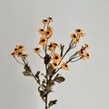 Artificial yellow chamomile daisy bouquet with vintage autumn style for home decor - Yellow