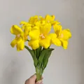 Künstliche gelbe Tulpen mit realistischer PU-Textur für Heim- und Hochzeitsdekoration - Gelb