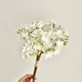 Artificial white jasmine flower bouquet with tied stem for bridal or home decor - White