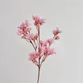 Rama de flor de cerezo artificial rosa suave para decoración del hogar con flores de seda - Rosa