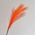 Herbe de roseau artificielle orange vif pour décoration florale bohème moderne - Orange