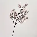 White silk cherry blossom faux branch for home decor and floral arrangements - White