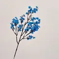 Artificial blue baby breath silk flower branch for wedding and home decoration - Blue