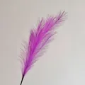 Herbe de roseau violette artificielle avec 7 fourchettes pour décor de mariage - Violet