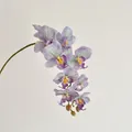 Light purple artificial orchid stem with realistic petals and blooming flower heads - Blue and Purple