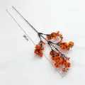 Artificial orange winter sweet branch with small blossoms for home decor, 36cm length - Mini Orange Branch