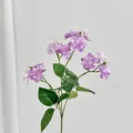Elegante paarse kunstmatige jasmijn tak met gedetailleerde bloemblaadjes en groen blad - Lichtpaars