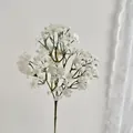 Tallo individual de gipsofila artificial blanca para decoración de hogar y bodas - Blanco