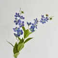 Fiori di gelsomino blu artificiali con petali realistici per decorazione interna - Blu