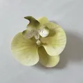 Artificial lime green Phalaenopsis orchid flower head for DIY crafts and decorations - Matcha Green