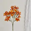Margarita artificial de tallo largo con degradado naranja y amarillo para decorar - Naranja