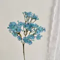 Flores artificiales de paniculata de tallo largo con degradado azul claro suave - Azul
